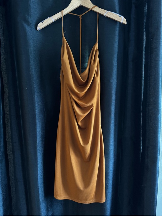 Forever 21 Dresses & Skirts - Forever21 Cowl Neck Slip Dress in Mustard - Women